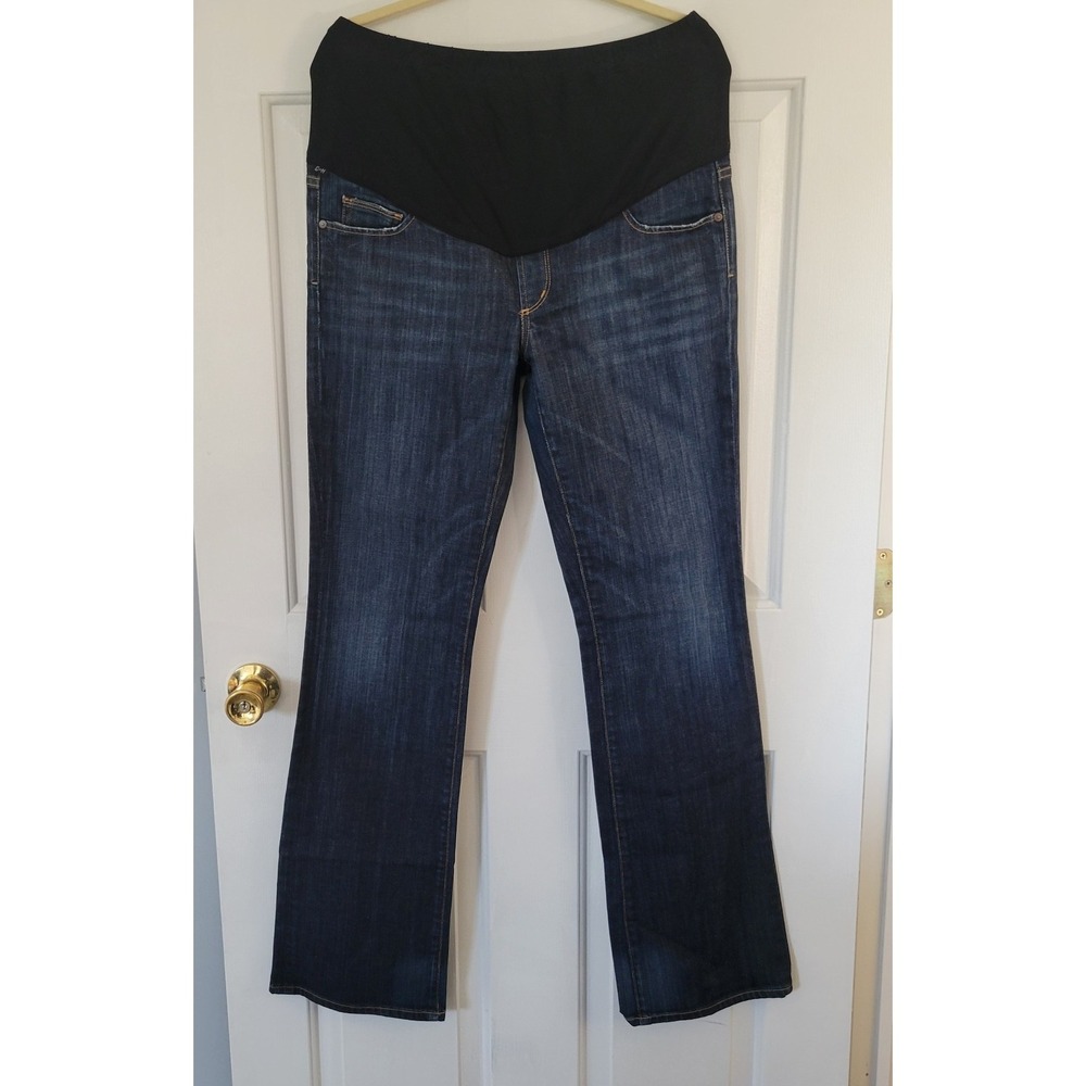 Citizens of Humanity Kelly Bootcut Maternity Jeans Size 32 Belly Band Dark Wash‎
